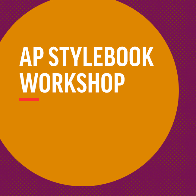 AP Stylebook Workshop, fall 2023