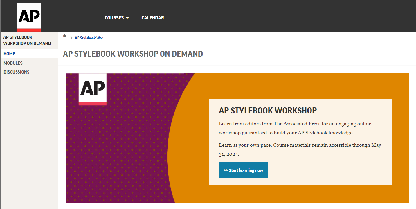 AP Stylebook Workshop On Demand